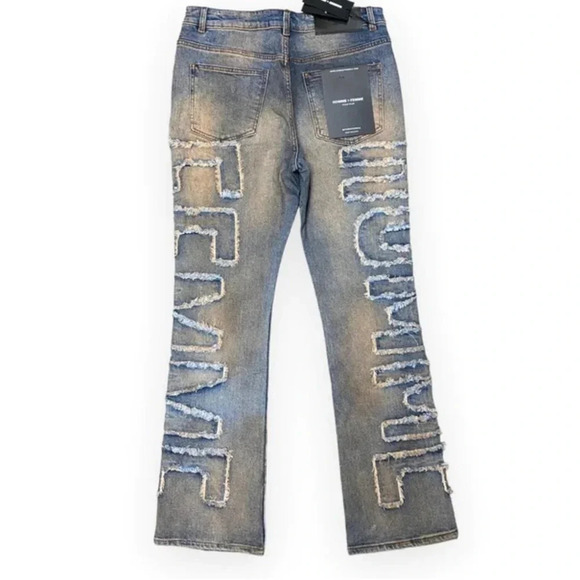 HOMME FEMME TWILIGHT SUNSET JEANS 32 - Picture 6 of 13